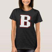 Initiaal B Monogram B Letter B Capital Alphabet T-shirt (Voorkant)