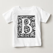 Initiaal B Monogram. Gepersonaliseerd Naam Floral  (Voorkant)