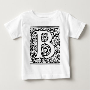 Initiaal B Monogram. Gepersonaliseerd Naam Floral 