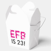 Initiaal Birthday - buitenvlucht Bedankdoosjes (Geopend)