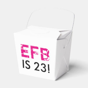 Initiaal Birthday - buitenvlucht Bedankdoosjes