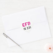 Initiaal Birthday Heart Sticker (Envelop)