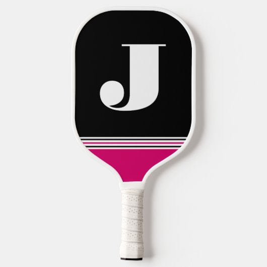 Initiaal Black Pickleball Paddle (Achterkant)