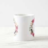 Initiaal Boho Koffie Mok Monogram Teacup Floral Cu (Center)
