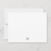 Initiaal Briefpapier Kaart Notitiekaartje (Achterkant)