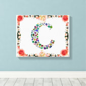 INITIAAL C CANVAS AFDRUK (Insitu (Houten vloer))