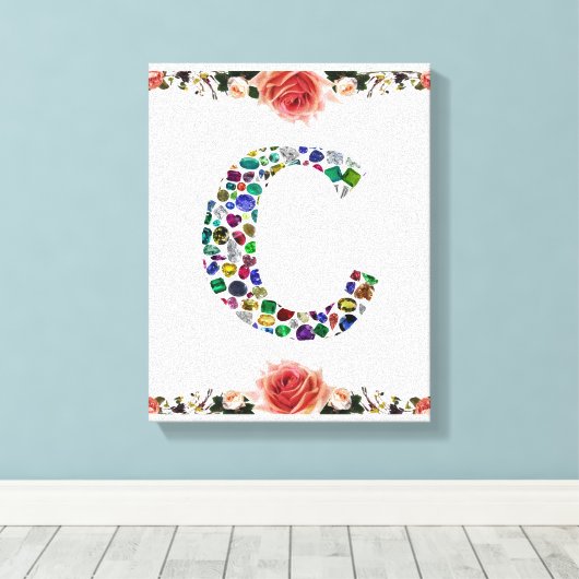 INITIAAL C CANVAS AFDRUK (Insitu (Houten vloer))