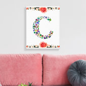 INITIAAL C CANVAS AFDRUK (Insitu (Woonkamer))