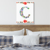 INITIAAL C CANVAS AFDRUK (Insitu (Slaapkamer))