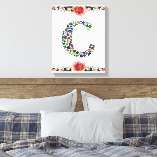 INITIAAL C CANVAS AFDRUK (Insitu (Slaapkamer))