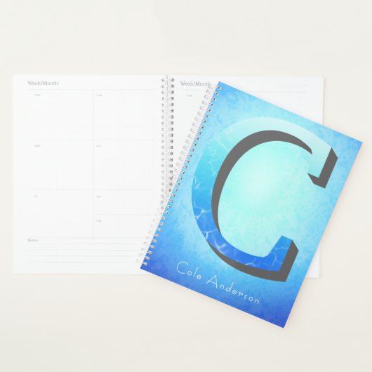 Initiaal C en monogram Planner (Display)