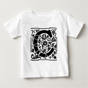 Initiaal C Monogram. Floral Name Gepersonaliseerd