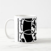 Initiaal C Monogram. Floral Name Gepersonaliseerd  Koffiemok (Links)