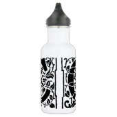 Initiaal C Monogram. Floral Name Gepersonaliseerd  Waterfles (Rechts)