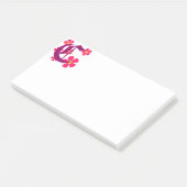 Initiaal C Monogram Opmerkingen Post-it® Notes (Schuin)