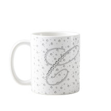 Initiaal C Monogram Witte Diamanten Print
