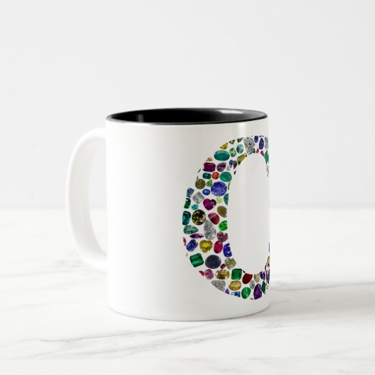 INITIAAL C TWEEKLEURIGE KOFFIEMOK (Voorkant links)