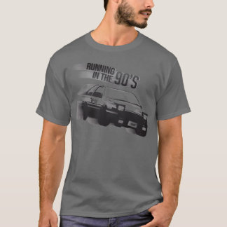 Initiaal D 1 die in de 90s CLEAR ver loopt T-shirt