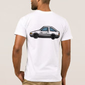 Initiaal D AE 86 Trueno Tofu Winkelontwerp T-shirt (Achterkant)