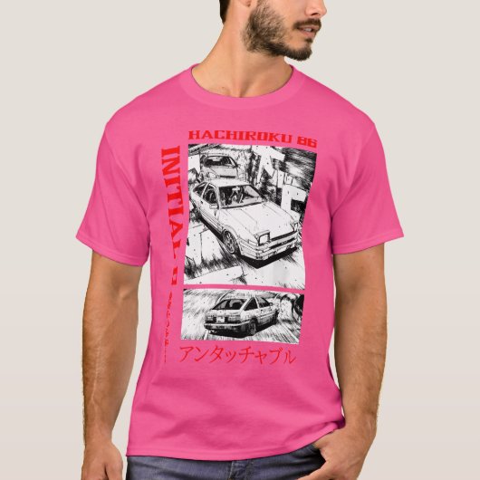 Initiaal D Hachiroku 86 T-shirt (Voorkant)