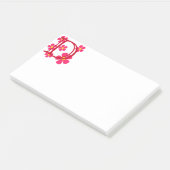 Initiaal D Monogram Opmerkingen Post-it® Notes (Schuin)
