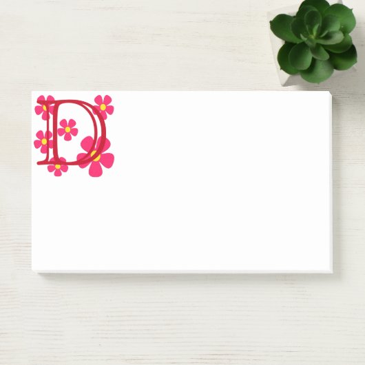 Initiaal D Monogram Opmerkingen Post-it® Notes (Kantoor)