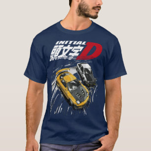 Initiaal D Mountain Drift Racing Tandem AE86 vs FD T-shirt
