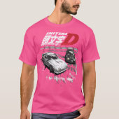 Initiaal D - Mountain Drift Racing Tandem EVO III  T-shirt (Voorkant)