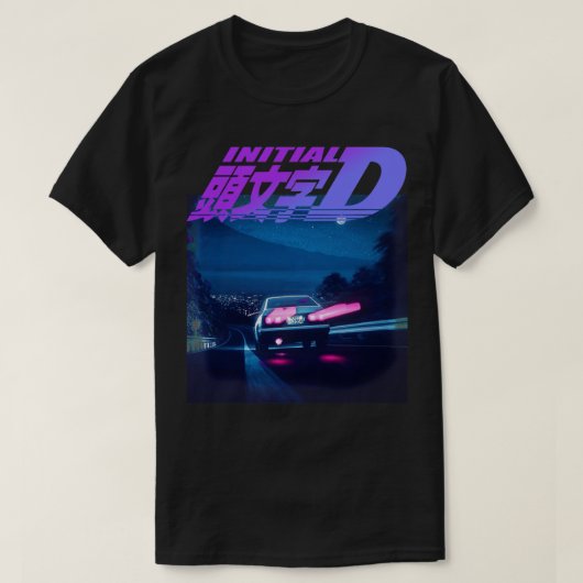 Initiaal D Neon AE86 Klassieke T-shirt (Design voorkant)