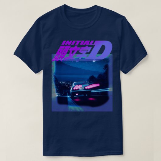Initiaal D Neon AE86 T-shirt (Design voorkant)