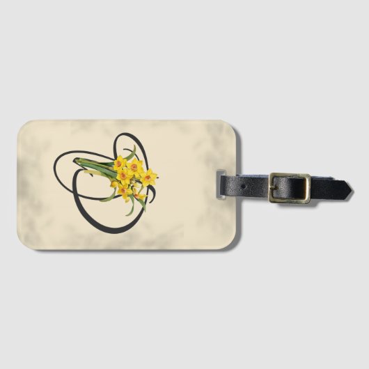 Initiaal D, Vintage Daffodils Bagagelabel (Voorkant (horizontaal))