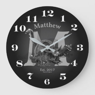 Initiaal Dinosaur en datum Grote Klok