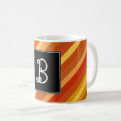 Initiaal; Door goudvis geïnspireerd gekleurd bandp Koffiemok (Voorkant rechts)