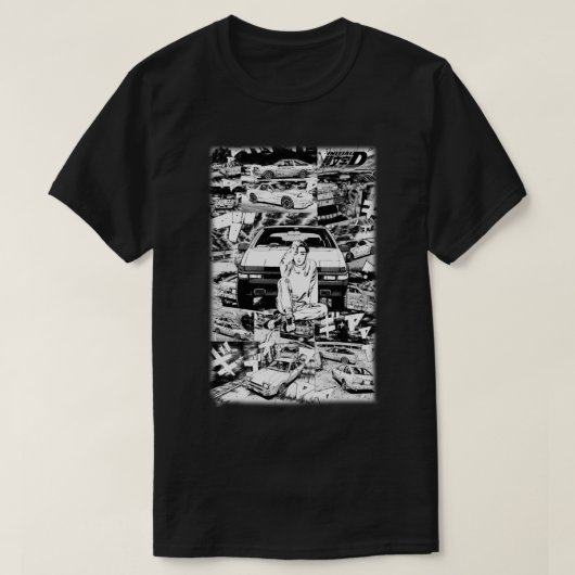 Initiaal DTakumi Fujiwara Trueno AE86 T-shirt (Design voorkant)