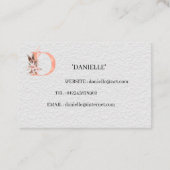 Initiaal - dubbelzijdig Visitekaartje (Achterkant)