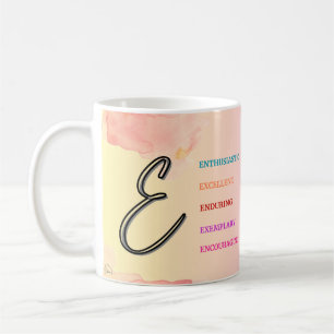 Initiaal "E" Mok (11oz)