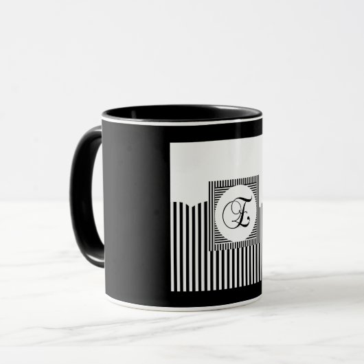 INITIAAL E MONOGRAM MOK (Voorkant links)