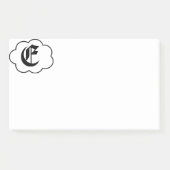 Initiaal E Monogram Post-it Nota's Post-it® Notes (Voorkant)
