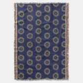 Initiaal een gouden Damask Classic Pattern Deken (Voorkant Verticaal)