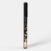 Initiaal Elegant kleur overeenkomend zwart-wit en  iPhone Hoesje (Rechterkant)