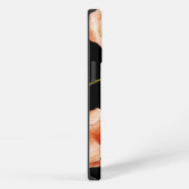 initiaal elegante feminine design Flowers black iPhone Hoesje (Rechterkant)