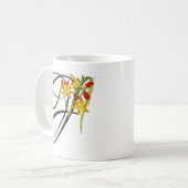 Initiaal F,  afbreeksterren, Mok koffie (Voorkant links)