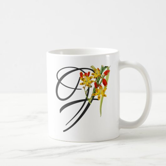 Initiaal F,  afbreeksterren, Mok koffie (Rechts)