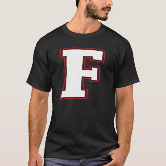 Initiaal F Monogram F Letter F Capital Alphabet T-shirt (Voorkant)