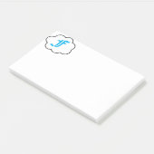 Initiaal F Monogram Opmerkingen Post-it® Notes (Schuin)