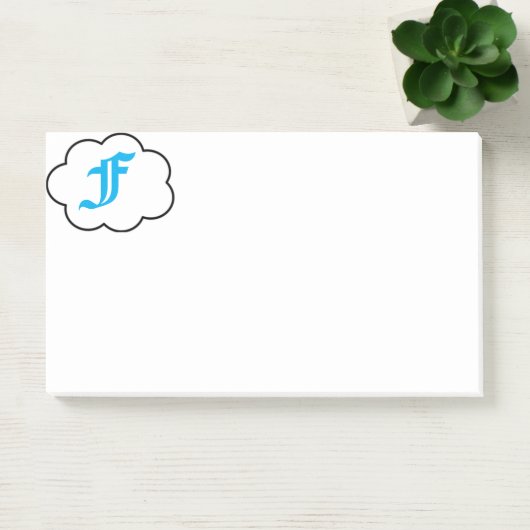 Initiaal F Monogram Opmerkingen Post-it® Notes (Kantoor)