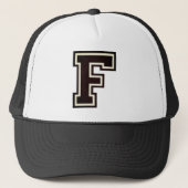 Initiaal "F" Monogram Trucker Pet (Voorkant)