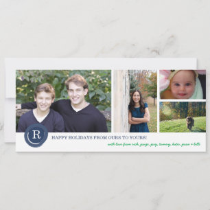 Initiaal Feestdagenkaart