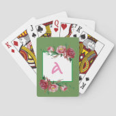 Initiaal Floral Classic Speelkaarten (Achterkant)