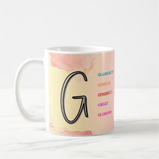Initiaal "G" Mok (11oz)
